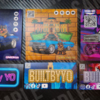 Built By Yo – Sticker Pack (6-Pack Collection) Matte Kiss-Cut Vinyl – All 4"x2" or 4"x4"