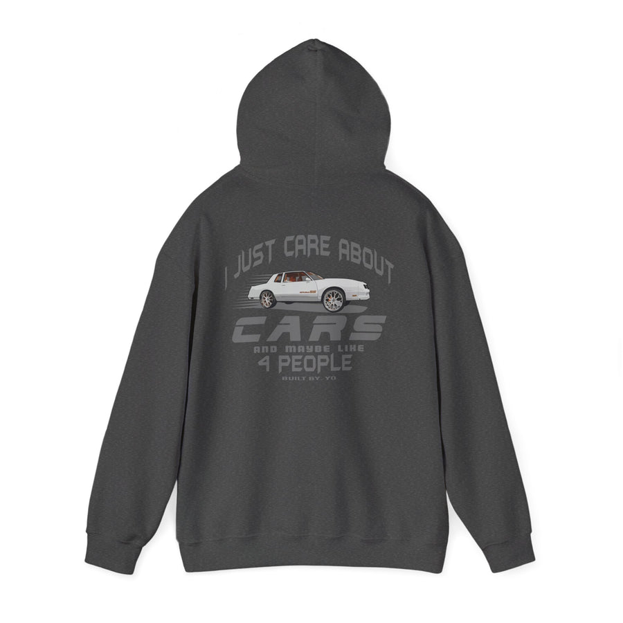 I Just Care About Cars Hooded Sweatshirt