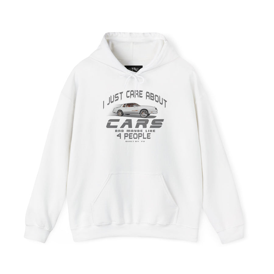 I Just Care About Cars Hooded Sweatshirt