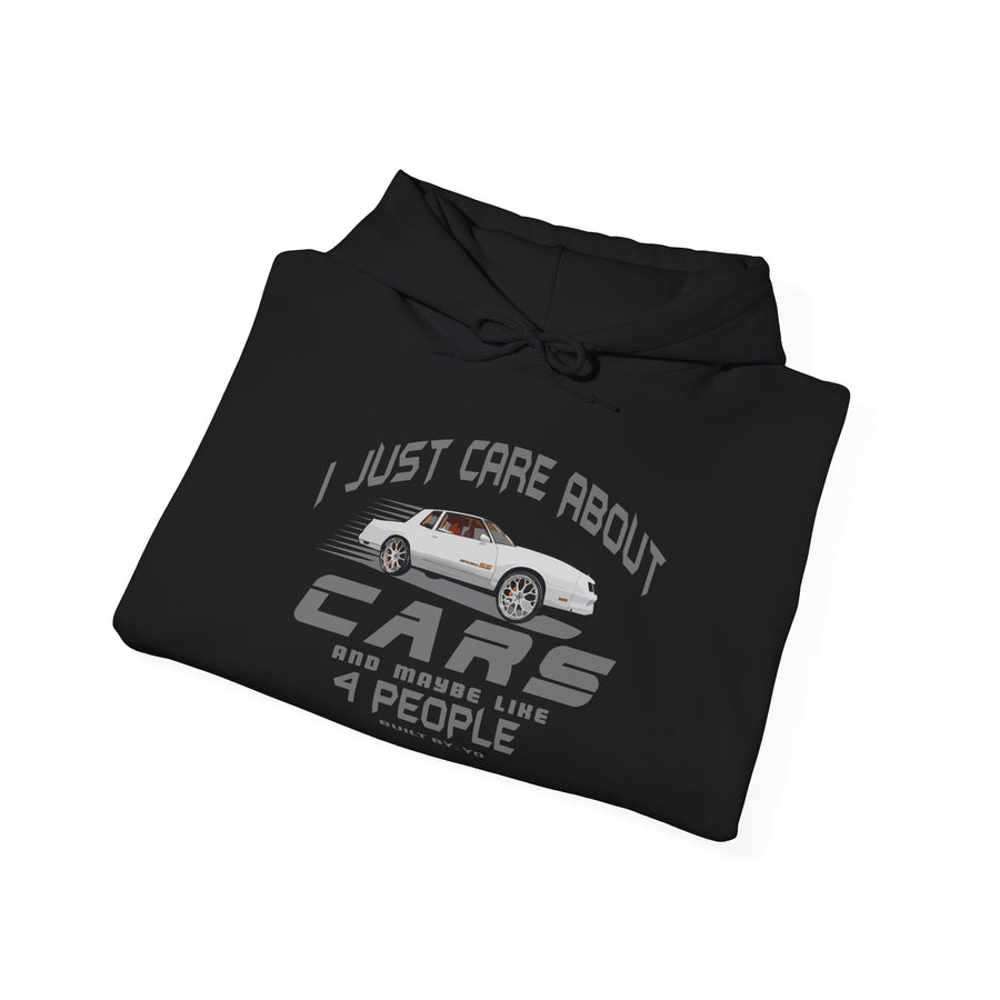 I Just Care About Cars Hooded Sweatshirt