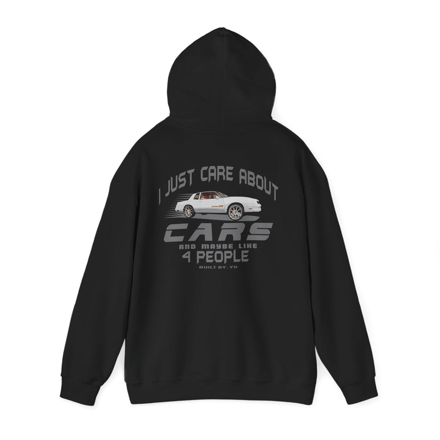 I Just Care About Cars Hooded Sweatshirt