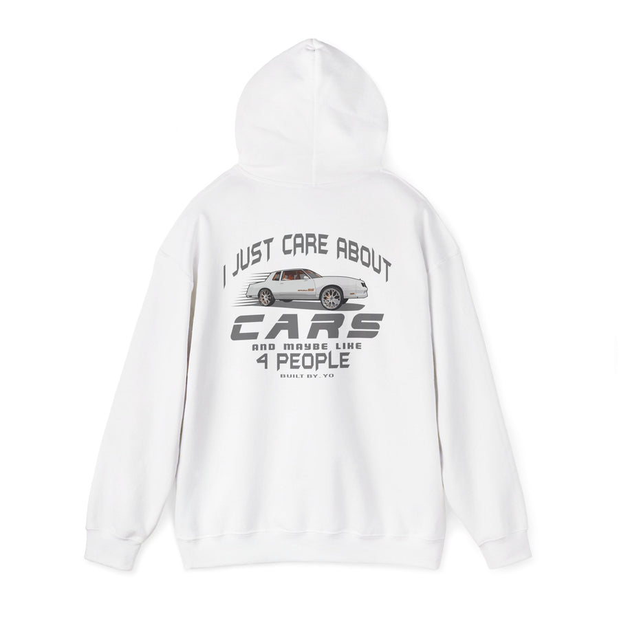 I Just Care About Cars Hooded Sweatshirt