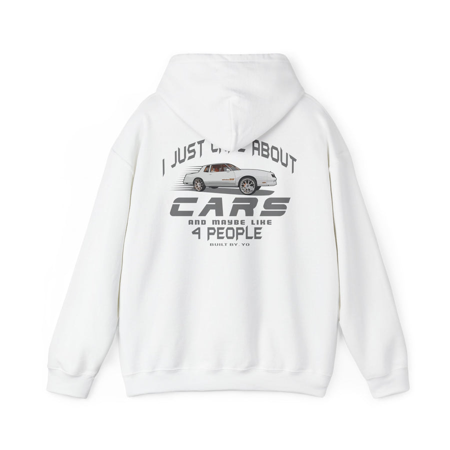 I Just Care About Cars Hooded Sweatshirt