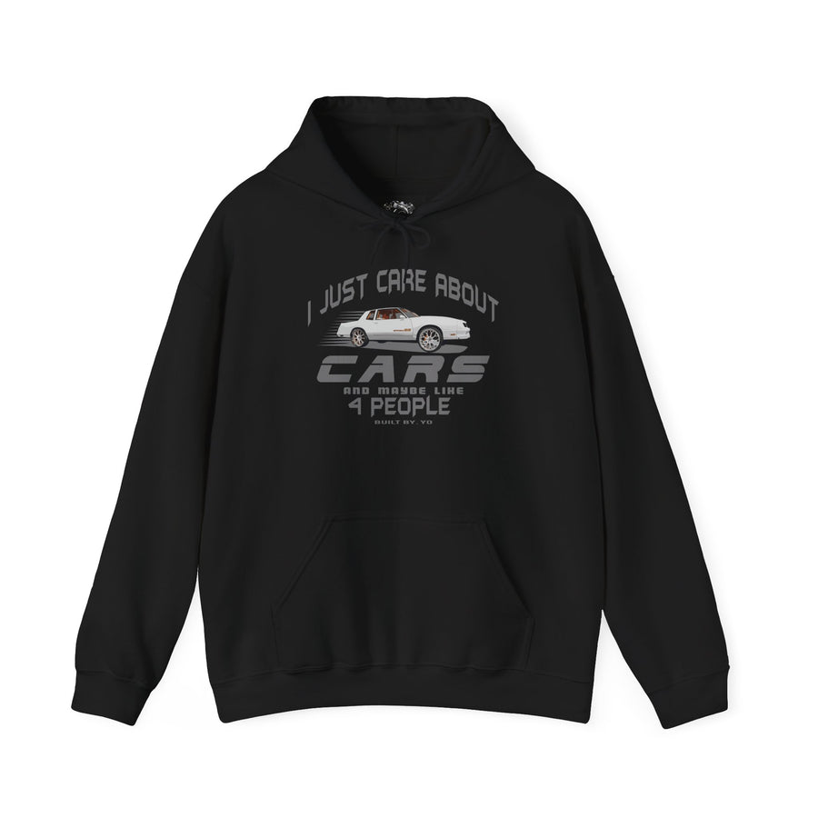 I Just Care About Cars Hooded Sweatshirt