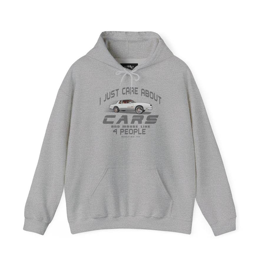 I Just Care About Cars Hooded Sweatshirt