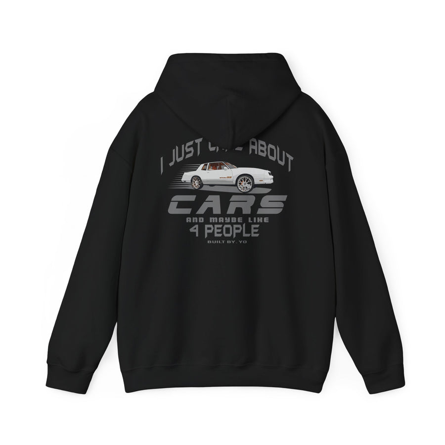 I Just Care About Cars Hooded Sweatshirt
