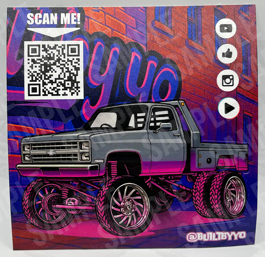 Built By Yo – Sticker Pack (6-Pack Collection) Matte Kiss-Cut Vinyl – All 4"x2" or 4"x4"