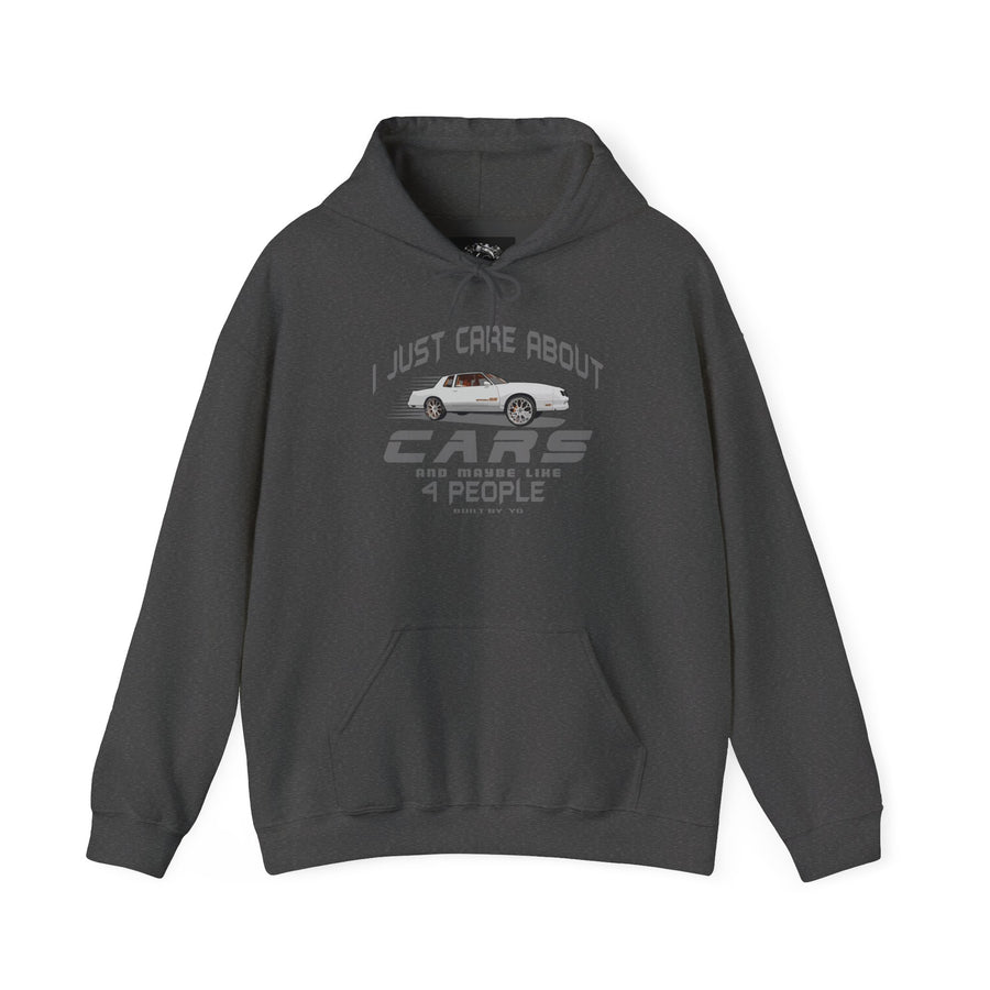 I Just Care About Cars Hooded Sweatshirt