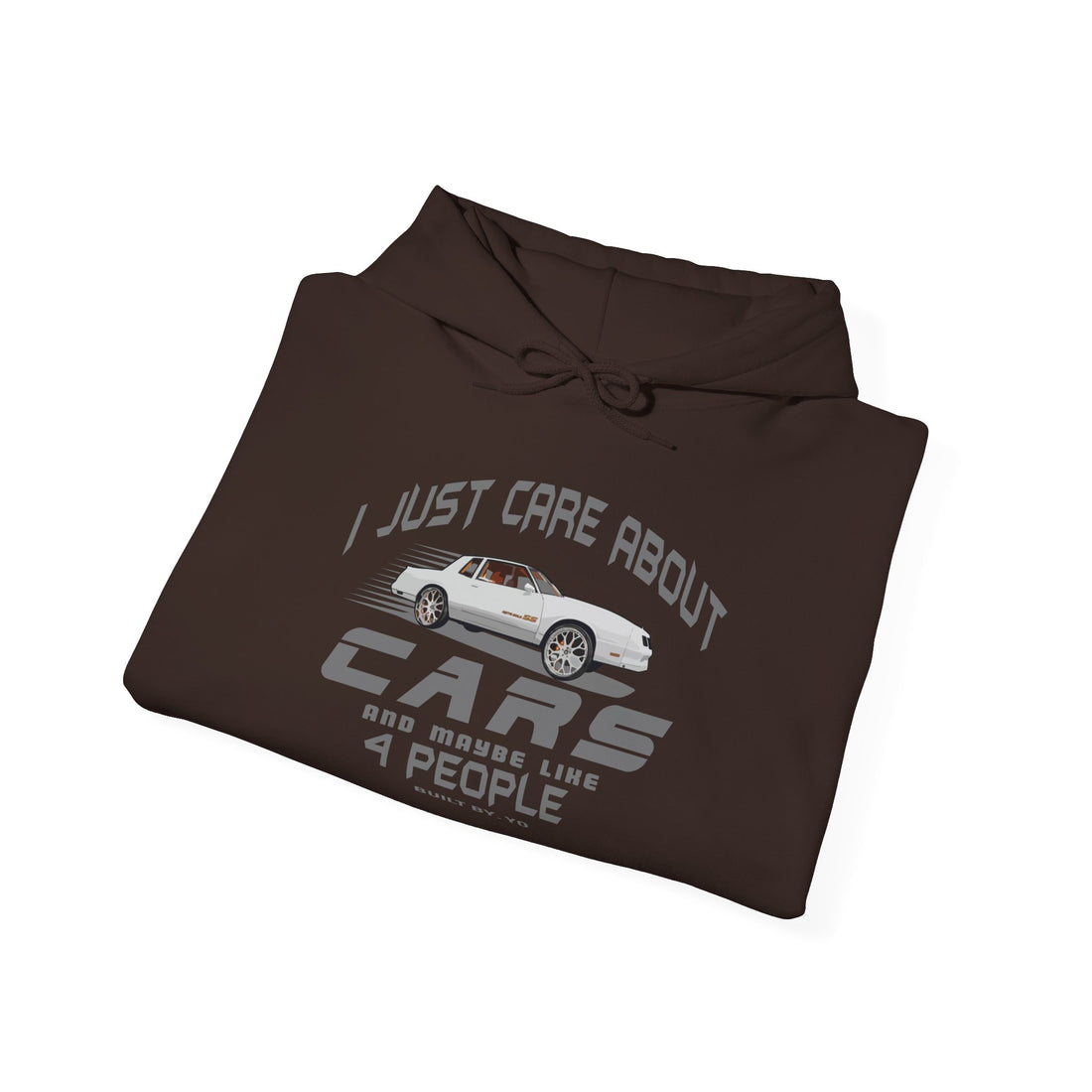 I Just Care About Cars Hooded Sweatshirt