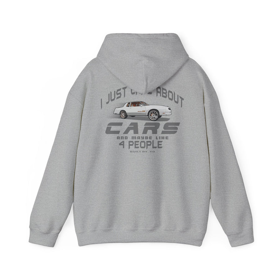 I Just Care About Cars Hooded Sweatshirt