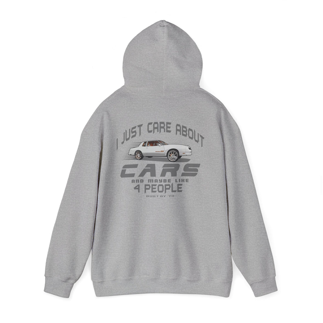 I Just Care About Cars Hooded Sweatshirt