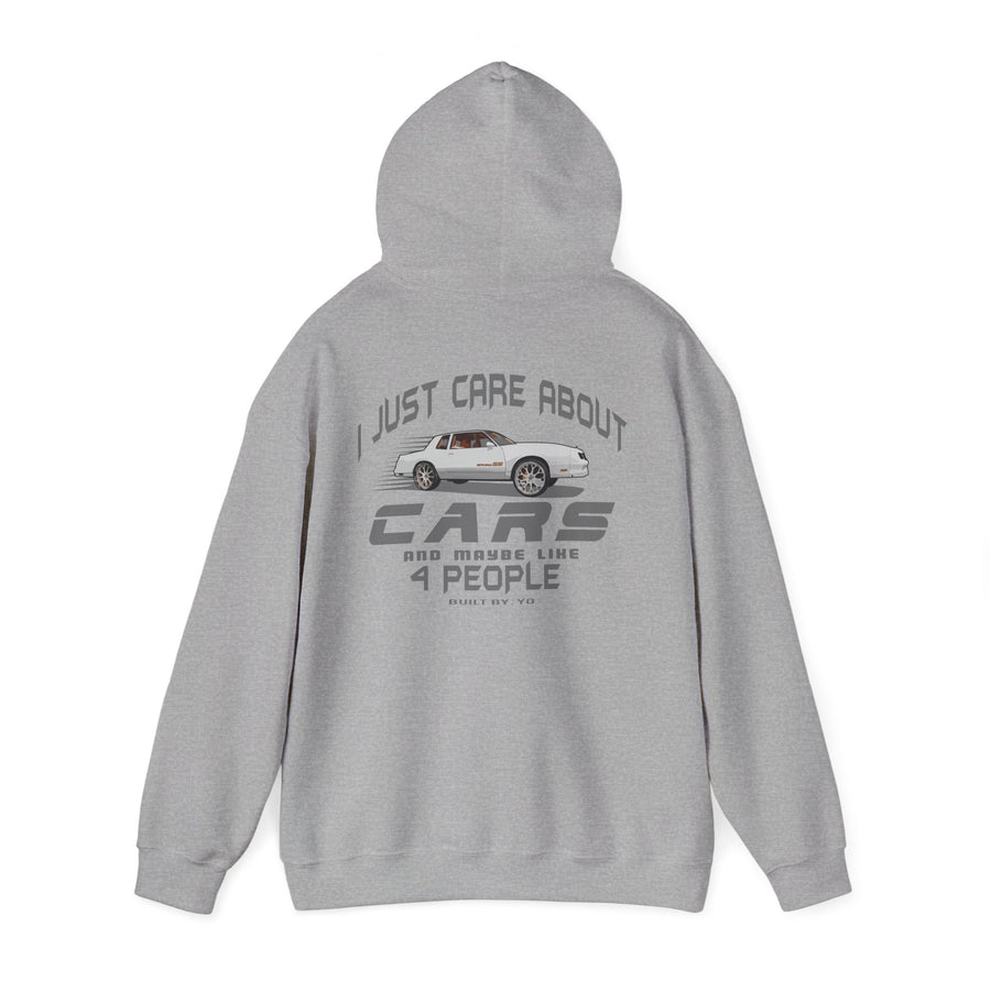 I Just Care About Cars Hooded Sweatshirt