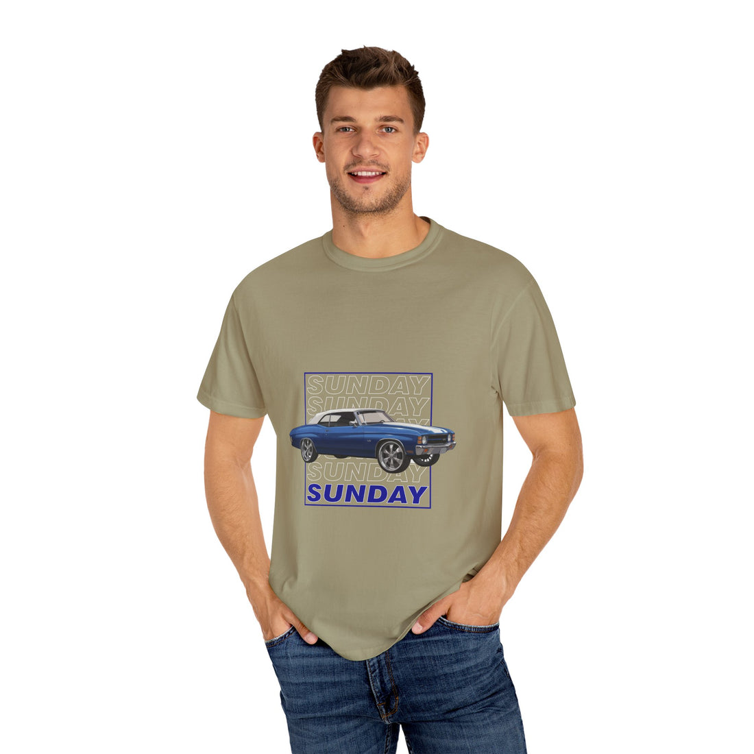 Sunday Built-by-Yo Unisex Garment-Dyed T-shirt