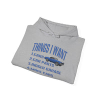 Things I Want Hooded Sweatshirt