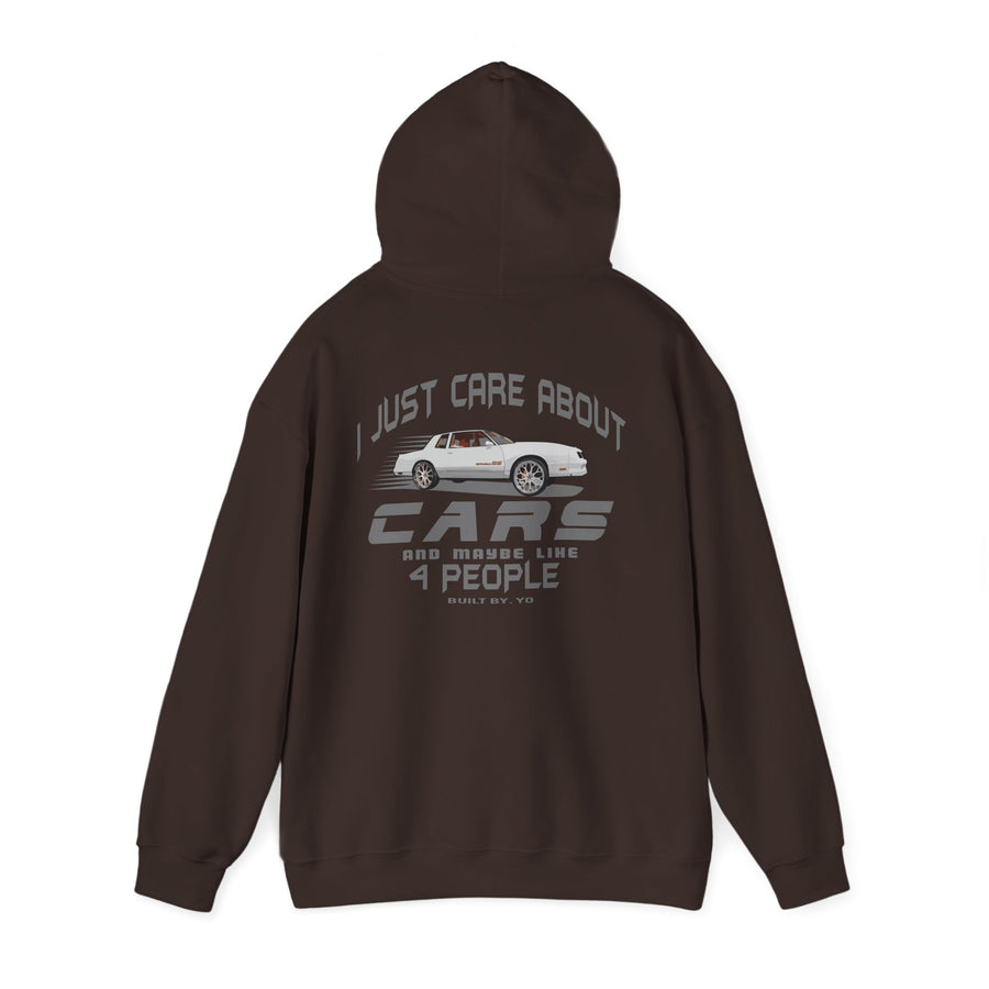 I Just Care About Cars Hooded Sweatshirt
