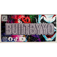 Built By Yo – Sticker Pack (6-Pack Collection) Matte Kiss-Cut Vinyl – All 4"x2" or 4"x4"