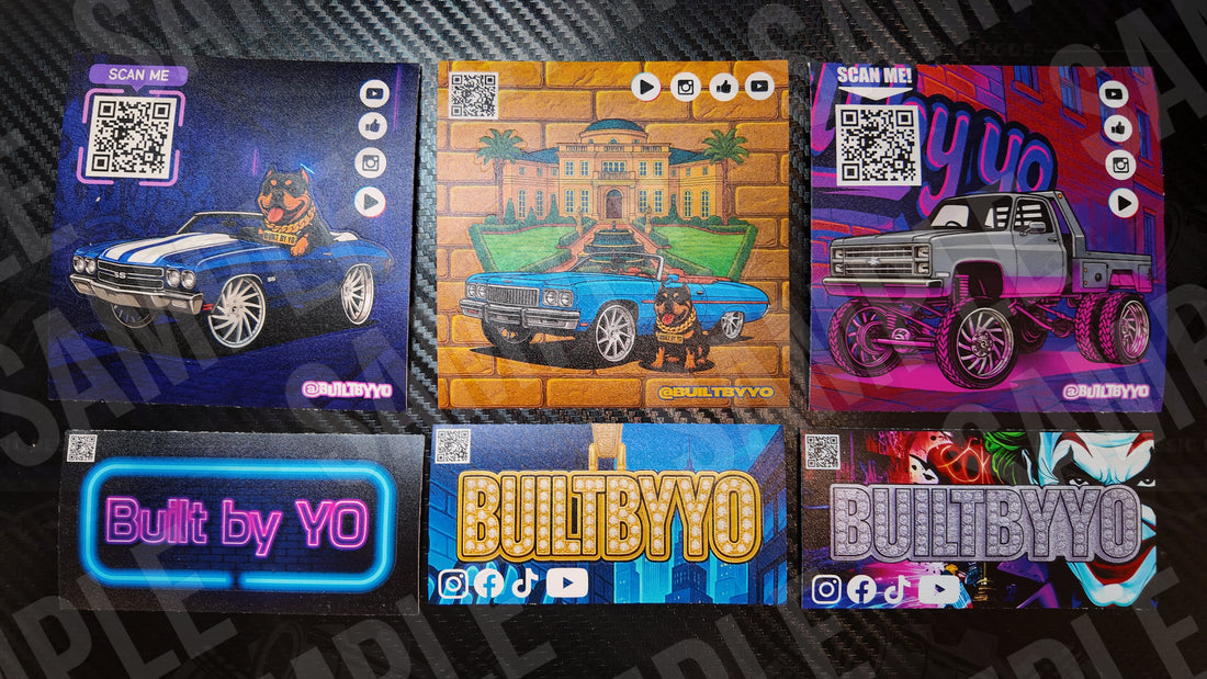 Built By Yo – Sticker Pack (6-Pack Collection) Matte Kiss-Cut Vinyl – All 4"x2" or 4"x4"
